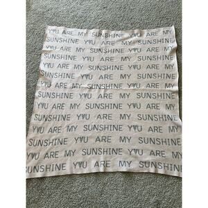 Frolics Kids Collection Baby Blanket You Are My Sunshine Pink Gray